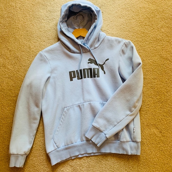 baby blue puma hoodie